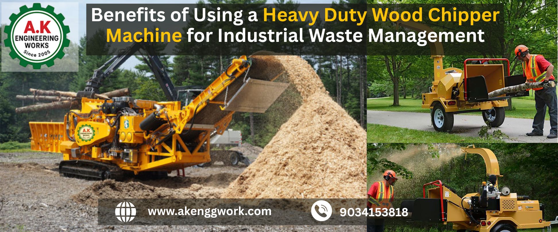 Heavy Duty Wood Chipper Machine